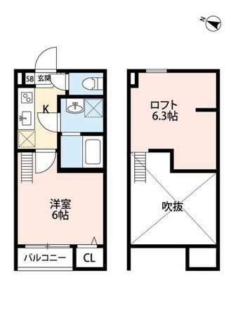 CarpeDiem八王子の物件間取画像